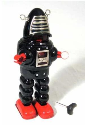 Collectable Vintage Classic Wind-up Metal Tin Toys MS430 Mechanical Planet Robot 3 Colours