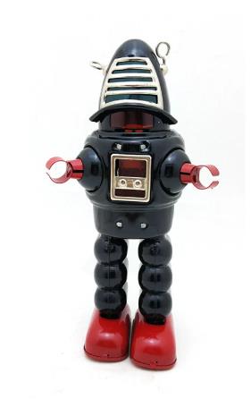 Collectable Vintage Classic Wind-up Metal Tin Toys MS430 Mechanical Planet Robot 3 Colours