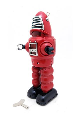 Collectable Vintage Classic Wind-up Metal Tin Toys MS430 Mechanical Planet Robot 3 Colours