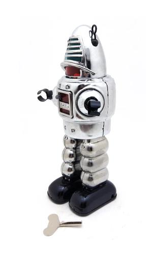 Collectable Vintage Classic Wind-up Metal Tin Toys MS430 Mechanical Planet Robot 3 Colours