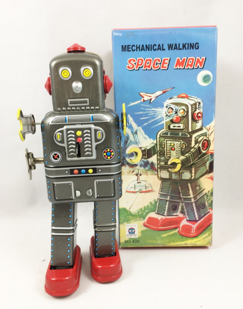 Collectable Vintage Classic Wind-up Metal Tin Toys MS439 Mechanical Robot