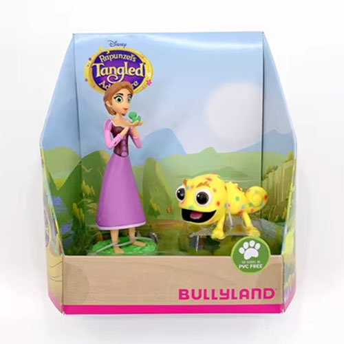 BULLYLAND DISNEY TANGLED ADVENTURE RAPUNZEL & YELLOW PASCAL 2 FIGURE SET