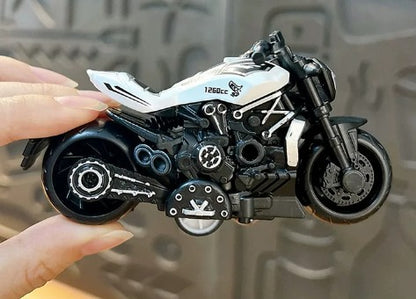 Miniature Cruiser Motorcycle Pull-Back Toys Keychain Gifts 4 Colours