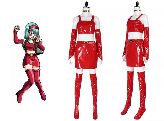 Cosplay Dargon Ball Bulma Costume Set XS-3XL Unisex Adult