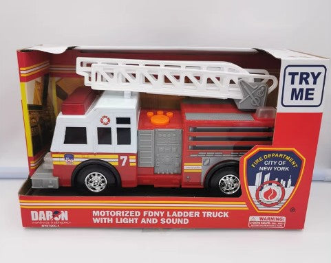 Daron Motorized FDNY Ladder Truck Light & Sound