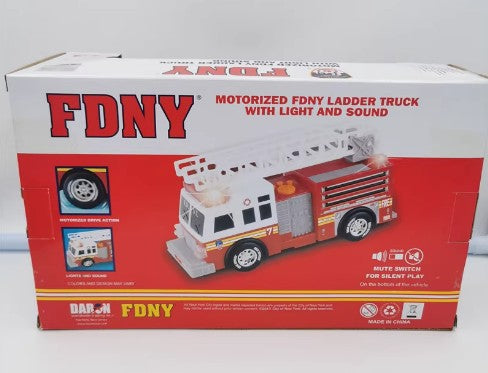 Daron Motorized FDNY Ladder Truck Light & Sound
