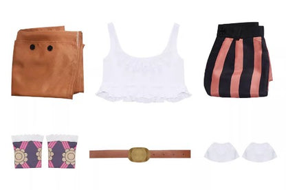 Cosplay One Piece Egghead Jewelry Bonney Costume Set XS-3XL Adult