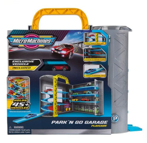 Micro Machines Park 'n Go Garage Playcase Portable storage