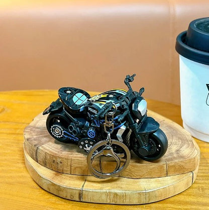 Miniature Street Sports Bikes Motorcycle Pull-Back Toys Keychain Gifts 4 Colours