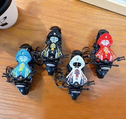 Miniature Street Sports Bikes Motorcycle Pull-Back Toys Keychain Gifts 4 Colours