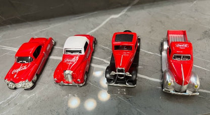 Collectables Diecast Coca-Cola Classic Cars Set 7cm Pull Back