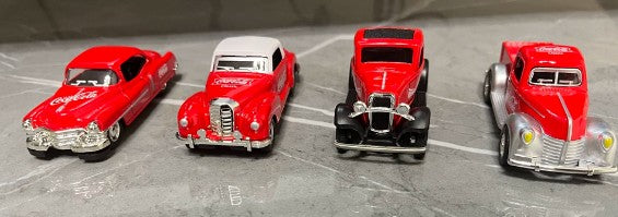 Collectables Diecast Coca-Cola Classic Cars Set 7cm Pull Back