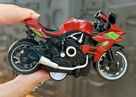 Miniature Superbikes Motorcycle Pull-Back Toys Keychain Gifts 6 Colours