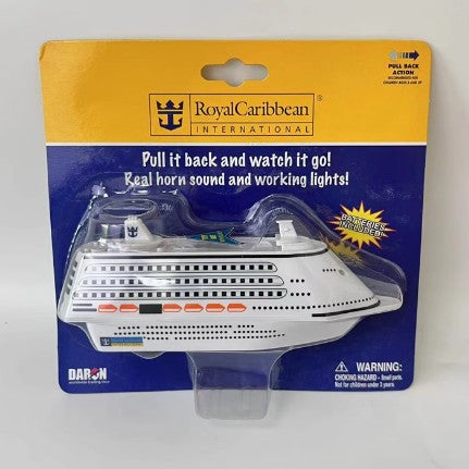 Collectables Daron Pull Back Cruise Ship Royal Caribbean Light & Sound