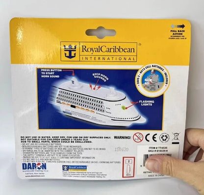 Collectables Daron Pull Back Cruise Ship Royal Caribbean Light & Sound