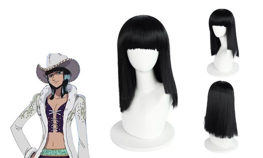 Cosplay One Piece Nico Robin Miss All Sunday Costume Wig Size Free Unisex
