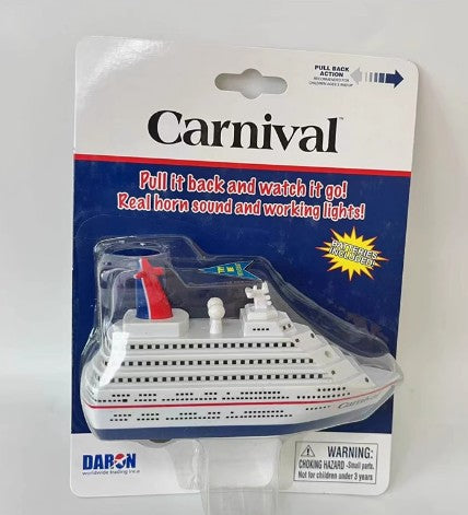 Collectables Daron Pull Back Cruise Ship Carnival Light & Sound