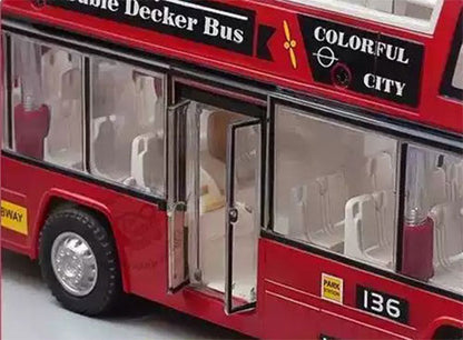 Collectables Double Decker City Sightseeing Bus with Light & Sound 2 Colours