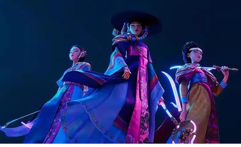 Cosplay K-Pop Demon Hunters Celine Costume Set S-2XL Adult