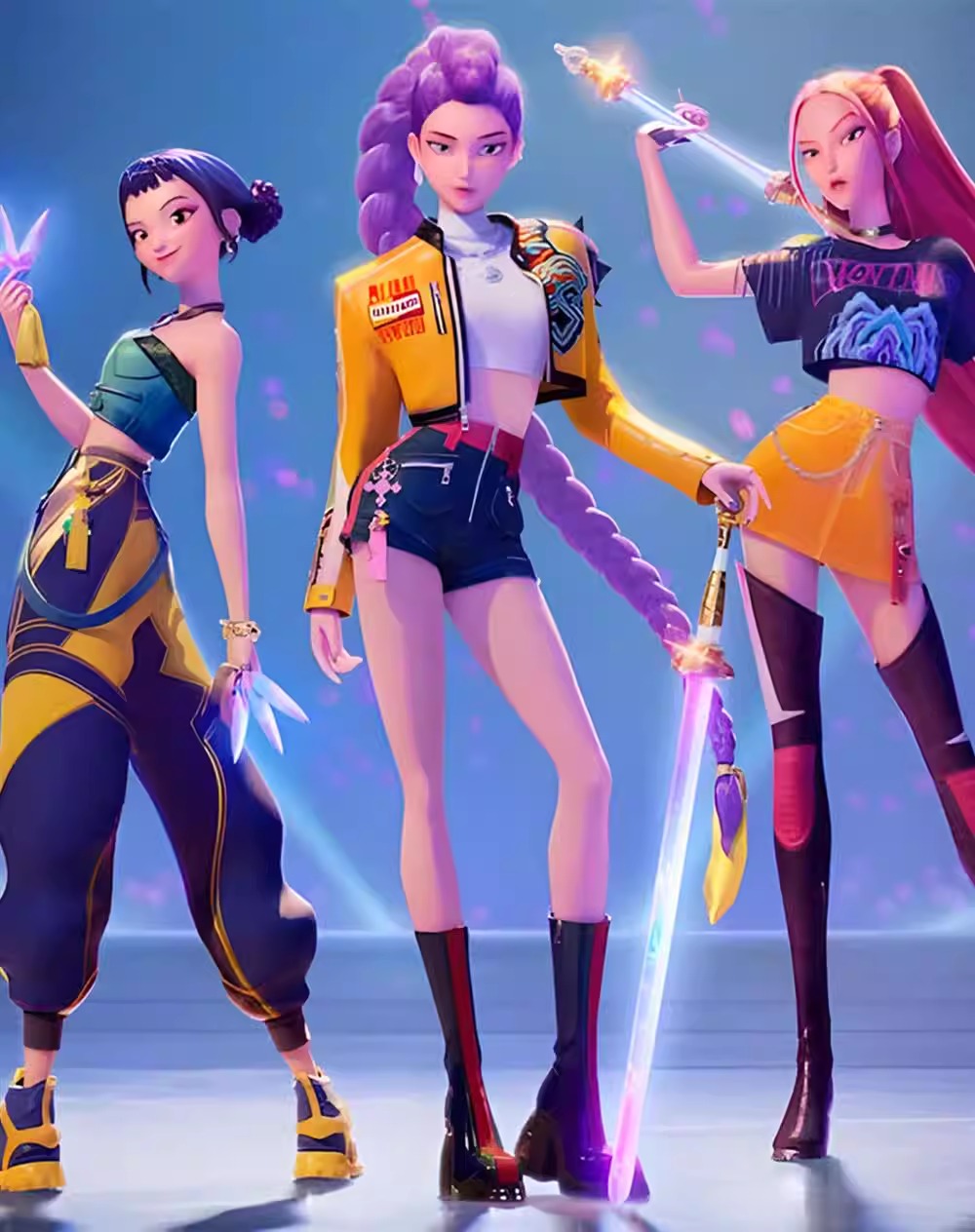 Cosplay K-Pop Demon Hunters Mira Costume Set S-3XL Unisex Adult & Kids