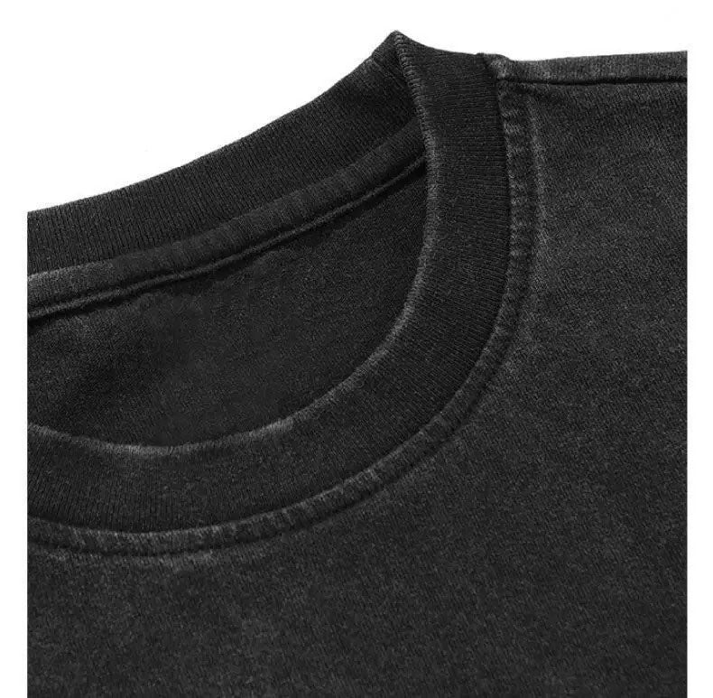 FIST OF THE NORTH STAR ANIMATION VINTAGE-WASH OVERSIZED T-SHIRT SIZE S-3XL BLACK COTTON UNISEX