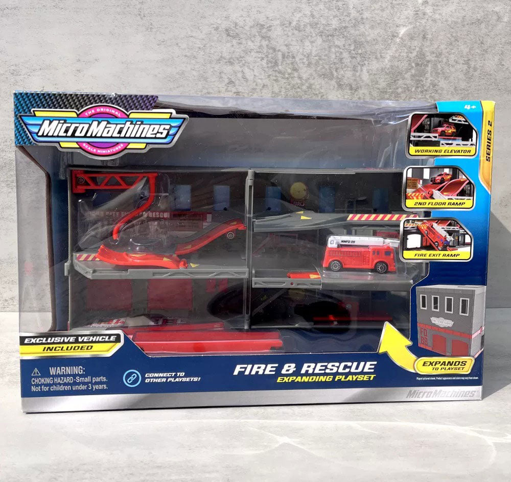 Micro Machines Fire & Rescue Expanding Playset (Series 1)