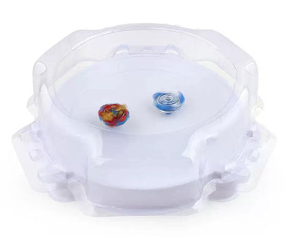 Spinning Top Battles Arena Stadium Platform 40x40x9 cm White