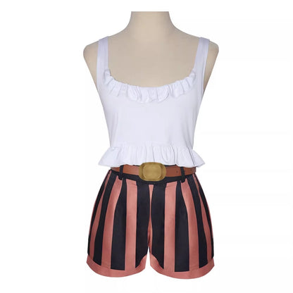 Cosplay One Piece Egghead Jewelry Bonney Costume Set XS-3XL Adult