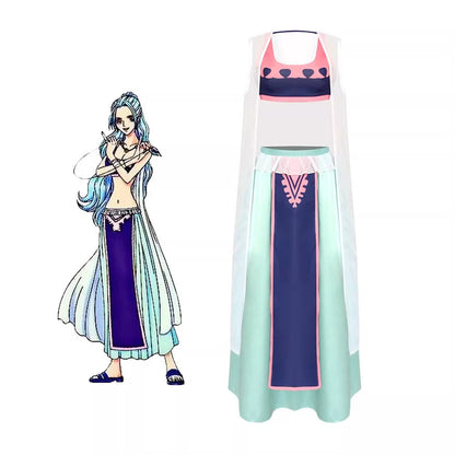 Cosplay One Piece Nefertari Vivi Costume XS-3XL Adult