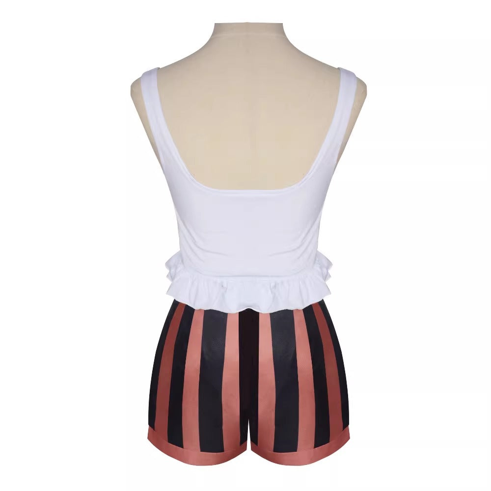 Cosplay One Piece Egghead Jewelry Bonney Costume Set XS-3XL Adult