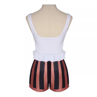 Cosplay One Piece Egghead Jewelry Bonney Costume Set XS-3XL Adult