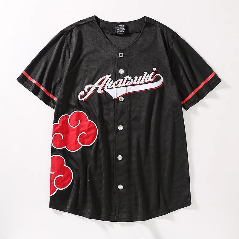 Naruto Shippuden Akatsuki Baseball Jersey XS-M UNISEX