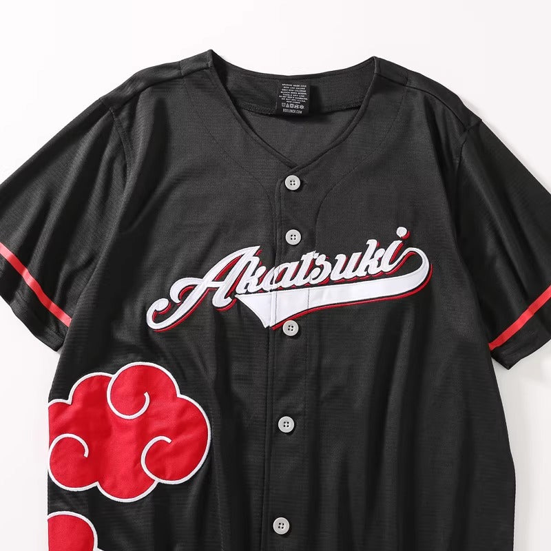 Naruto Shippuden Akatsuki Baseball Jersey XS-M UNISEX