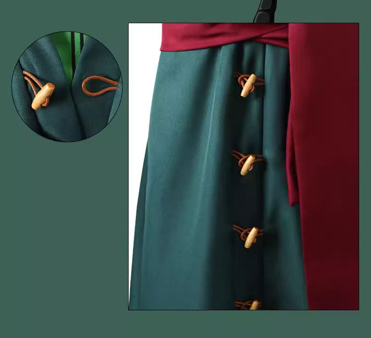 Cosplay One Piece Roronoa Zoro Costume Set XS-3XL Unisex Adult