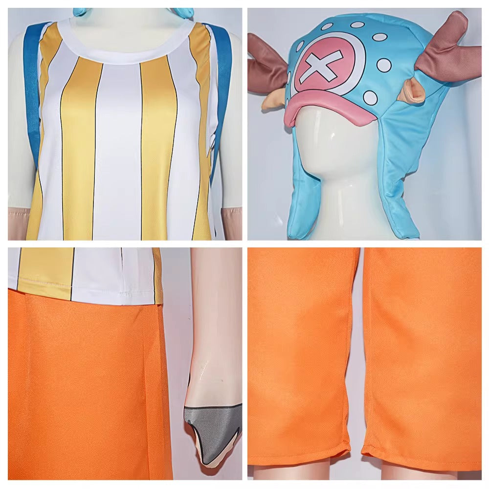 Cosplay One Piece Tony Tony Chopper  Costume Set XS-3XL Adult