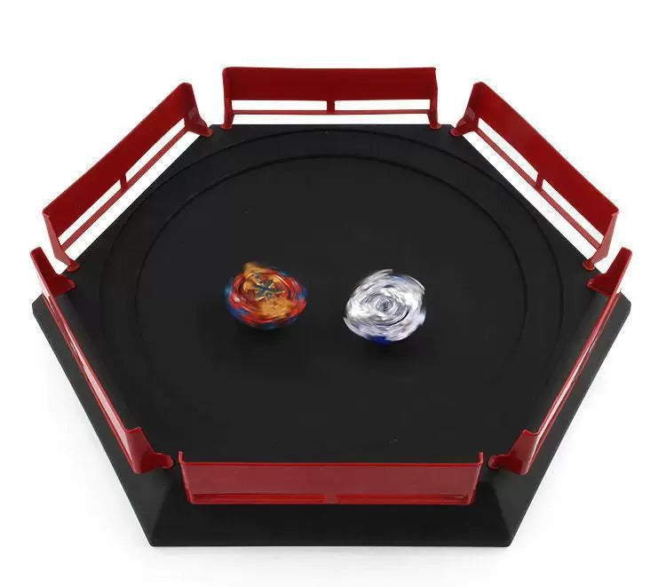Spinning Top Battles Hexagonal Arena Stadium Platform 38x33x7.5 cm 3 Colours