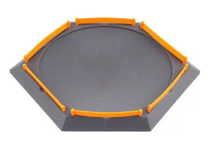 Spinning Top Battles Hexagonal Arena Stadium Platform 31x21 cm Grey