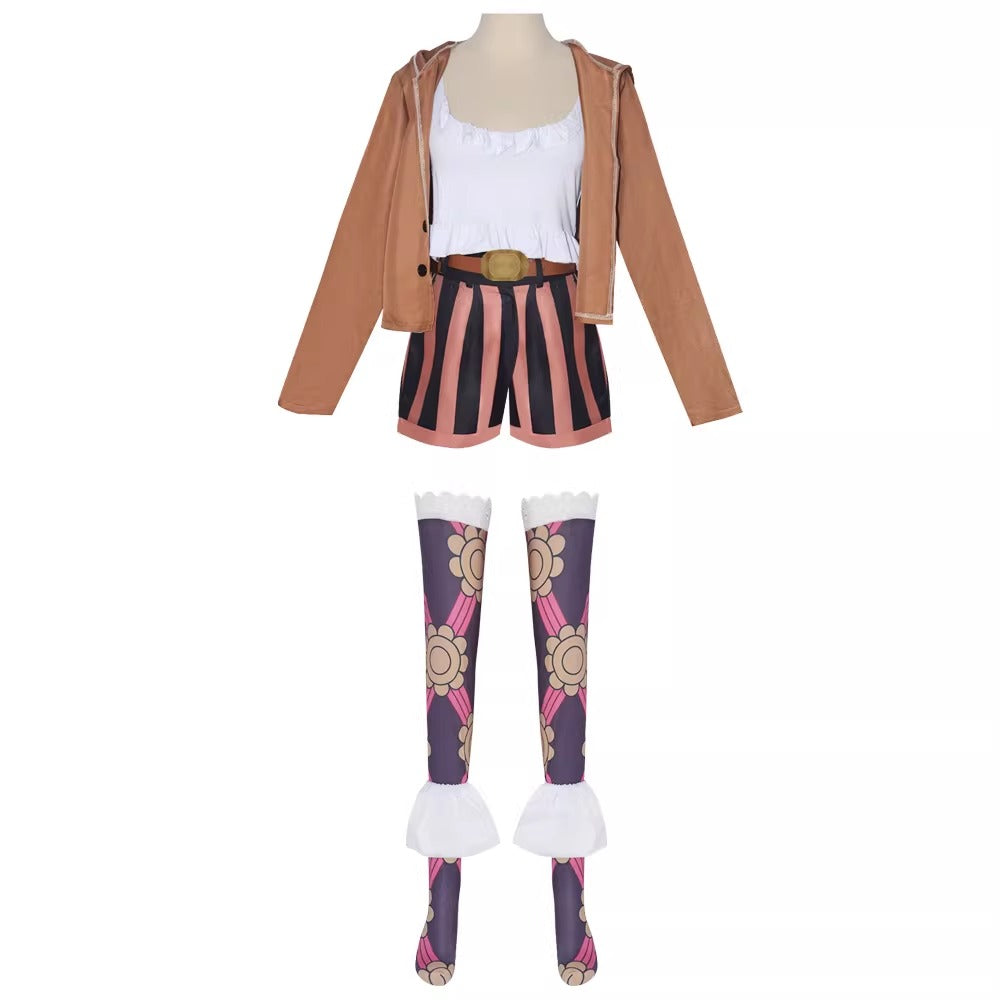 Cosplay One Piece Egghead Jewelry Bonney Costume Set XS-3XL Adult