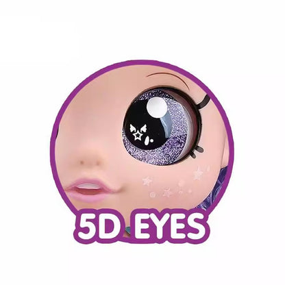 K-POP DEMON HUNTERS 5D EYES ACTION FIGURE SET 18 CM Music Features Rumi/Mira/Zoey