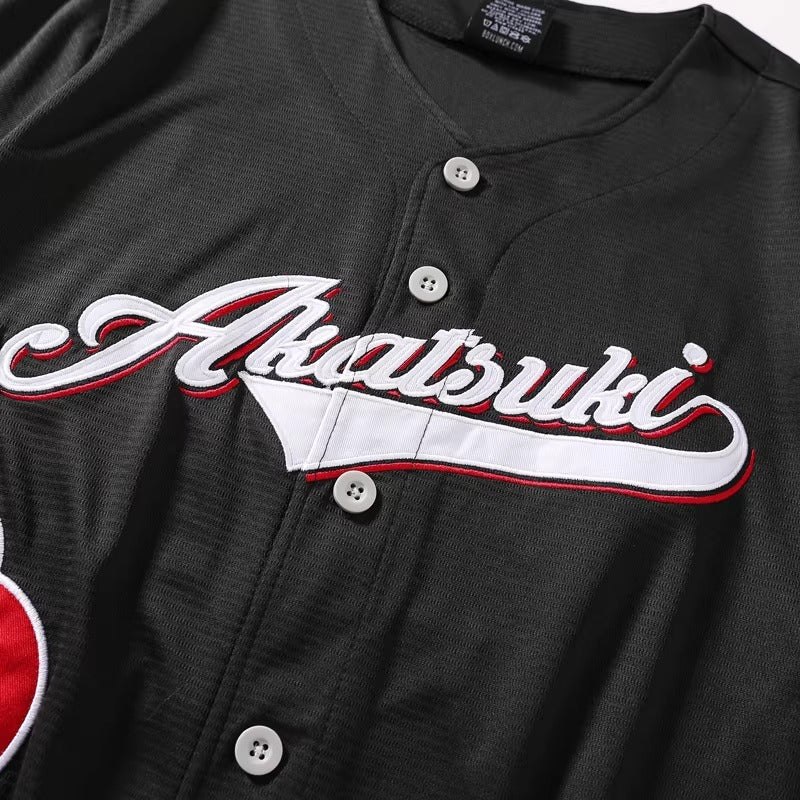 Naruto Shippuden Akatsuki Baseball Jersey XS-M UNISEX