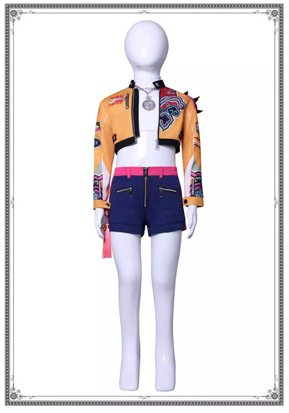 Cosplay K-Pop Demon Hunters Rumi Costume Set S-3XL Unisex Adult & Kids