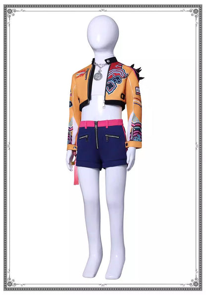 Cosplay K-Pop Demon Hunters Rumi Costume Set S-3XL Unisex Adult & Kids