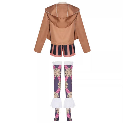 Cosplay One Piece Egghead Jewelry Bonney Costume Set XS-3XL Adult