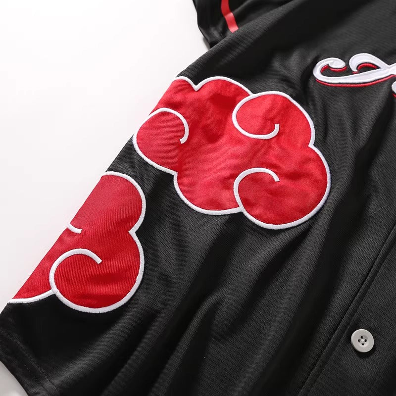 Naruto Shippuden Akatsuki Baseball Jersey XS-M UNISEX