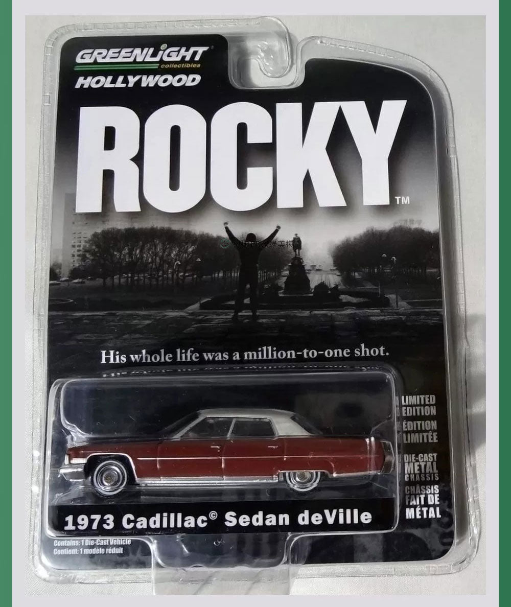 Collectables Greenlight 1:64 Rocky 1973 Cadillac Sedan deVille Diecast Model Car