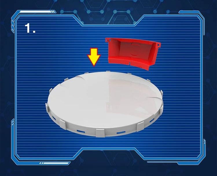 Spinning Top Battles Clash & Carry Arena Stadium Platform 41 cm