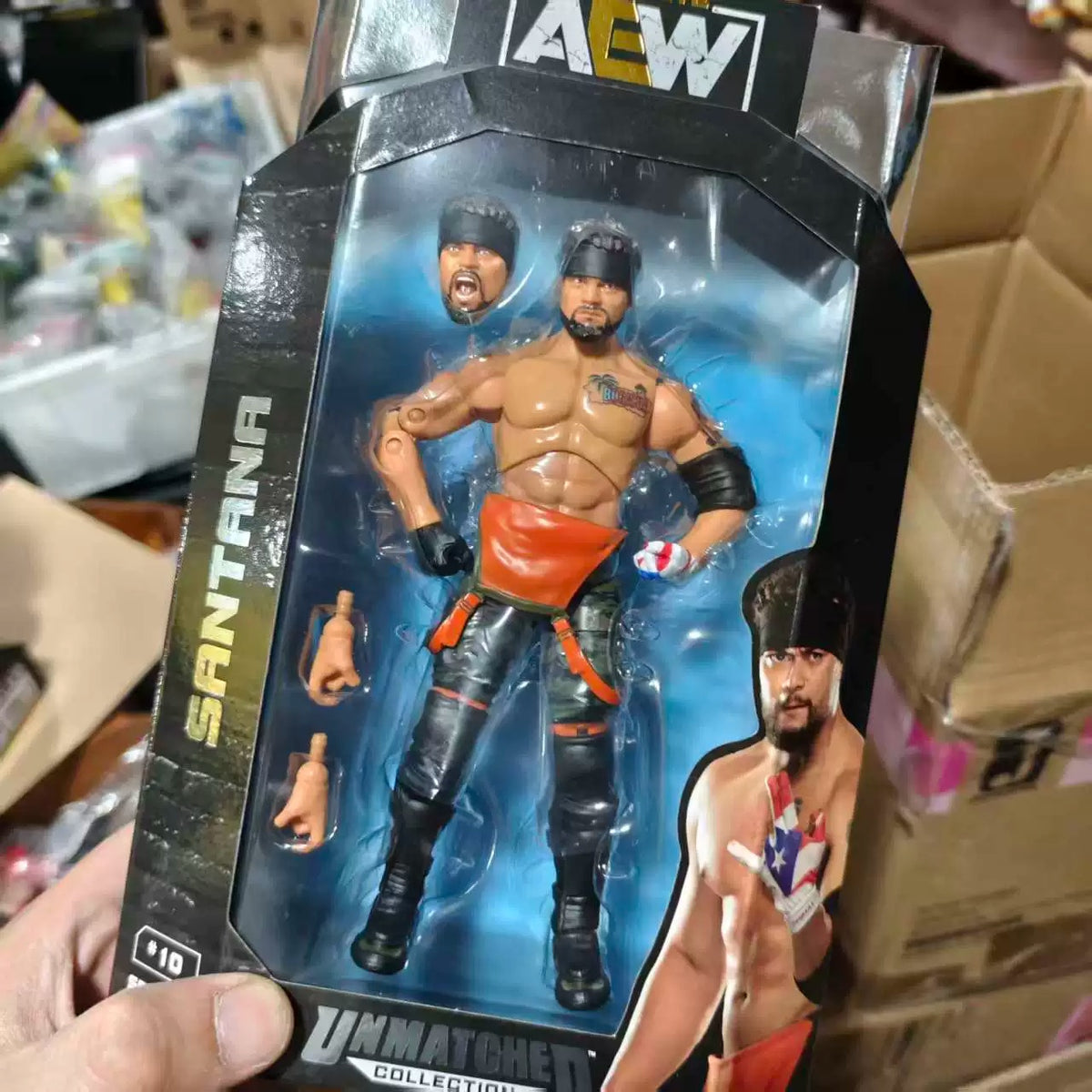 Jazwares AEW Unrivaled Series 2 collection Santana #10 Action Figure 15 cm