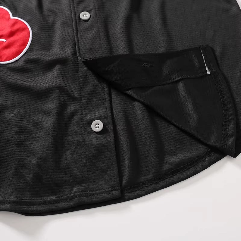 Naruto Shippuden Akatsuki Baseball Jersey XS-M UNISEX