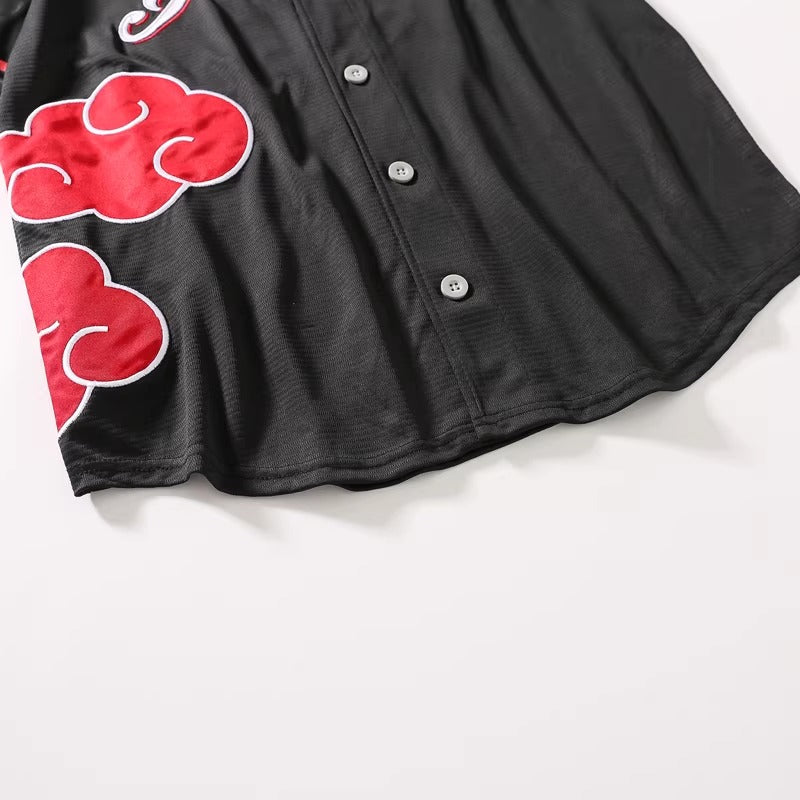 Naruto Shippuden Akatsuki Baseball Jersey XS-M UNISEX