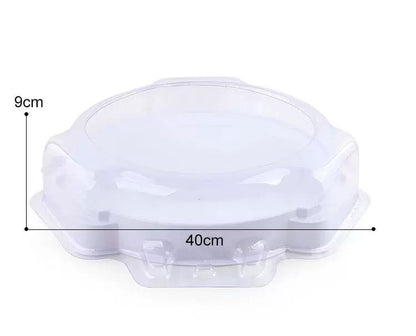 Spinning Top Battles Arena Stadium Platform 40x40x9 cm White